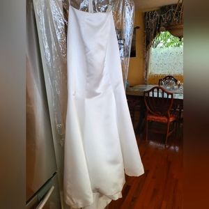 Satin wedding skirt separate